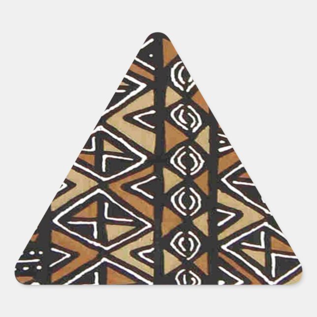Sticker Triangulaire Conception tribale africaine (Devant)