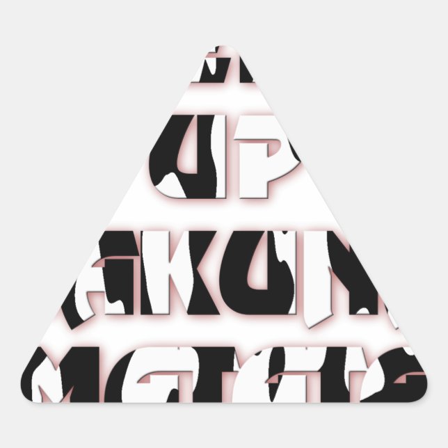 Sticker Triangulaire Conserver / Hakuna Matata (Devant)