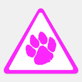 Sticker Triangulaire Corey Tiger 80s Griffe de Tigre Triangle