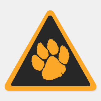 Sticker Triangulaire Corey Tiger 80s Triangle Griffe de Tigre
