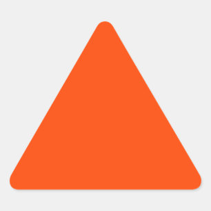 Sticker Triangulaire couleur orange rouge