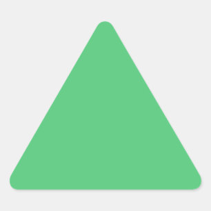 Sticker Triangulaire Couleur solide vert émeraude