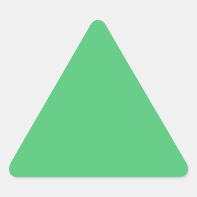 Sticker Triangulaire Couleur solide vert émeraude (Devant)