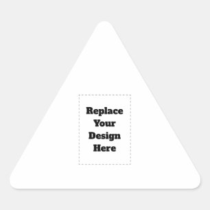 Sticker Triangulaire Créez votre propre blanc