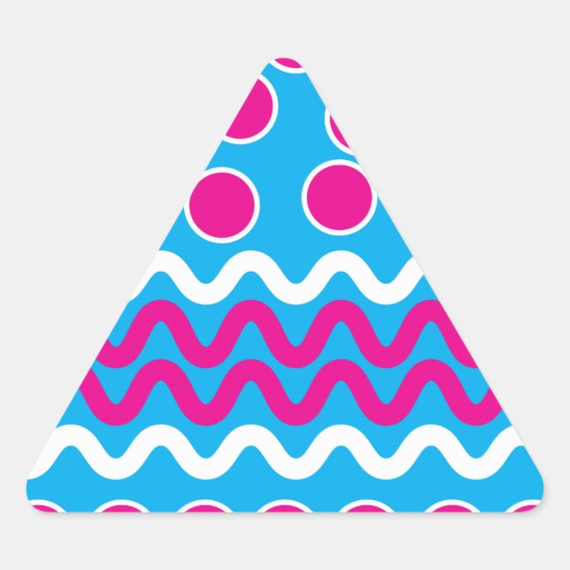 Sticker Triangulaire Créez votre propre Modèle photo personnalisé (Devant)