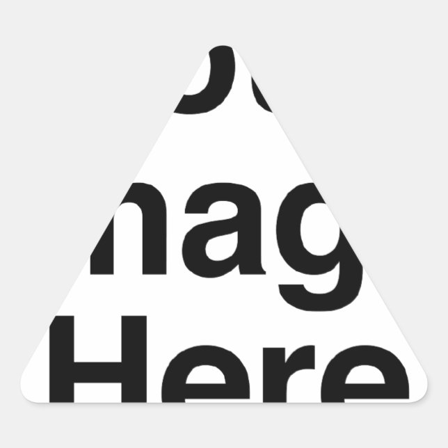 Sticker Triangulaire Créez votre propre produit personnalisé (Devant)