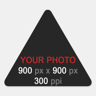 Sticker Triangulaire Créez votre propre triangle d'autocollants personn