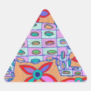 Sticker Triangulaire Croc Fainéant de la Plage