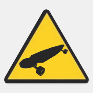 Sticker Triangulaire Croisement de Longboard