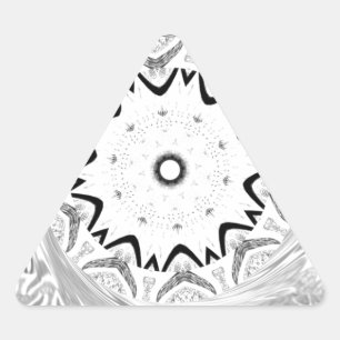 Sticker Triangulaire Culture africaine dynamique : une fusion rose et c