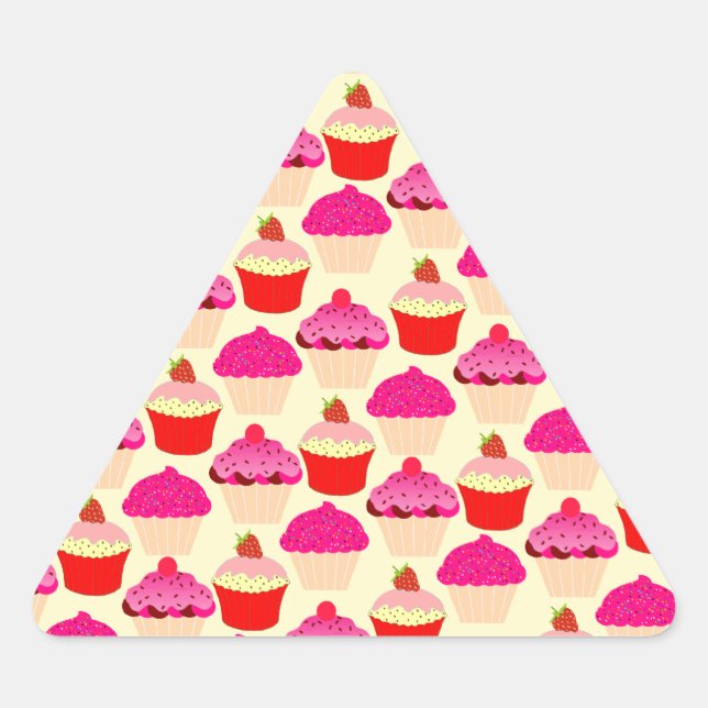 Sticker Triangulaire Cupcakes (Devant)