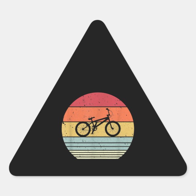 Sticker Triangulaire Cycling style Bmx (Devant)