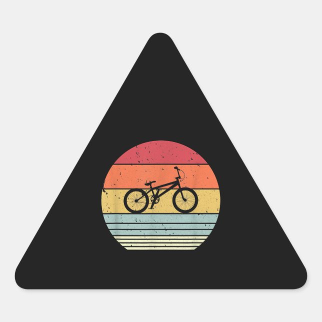 Sticker Triangulaire Cycling style Bmx (Devant)