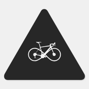 Sticker Triangulaire Cycliste cycliste cycliste cycliste cycliste à vél
