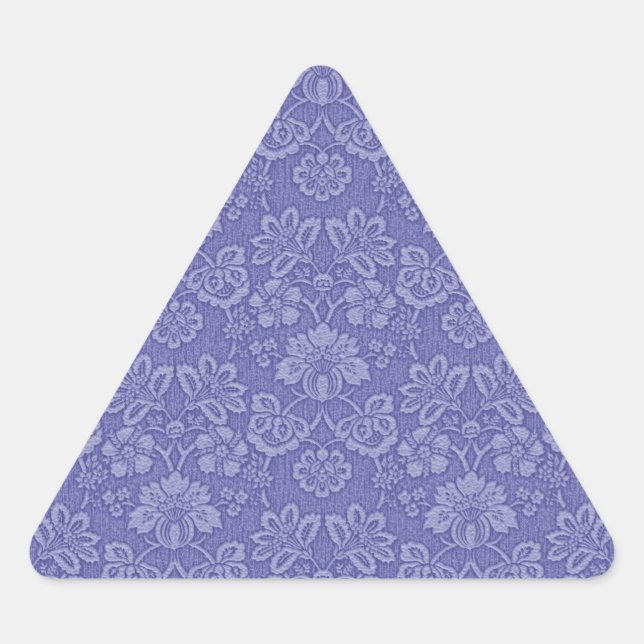 Sticker Triangulaire Damas en bleu (Devant)