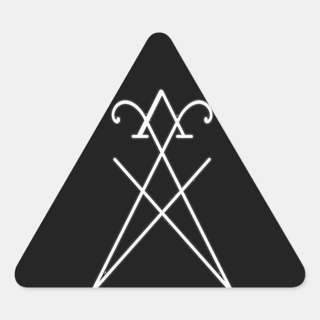 Sticker triangulaire de Lucifer Morningstar (Devant)