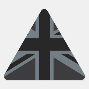 Sticker Triangulaire Décor noir Union Jack British
