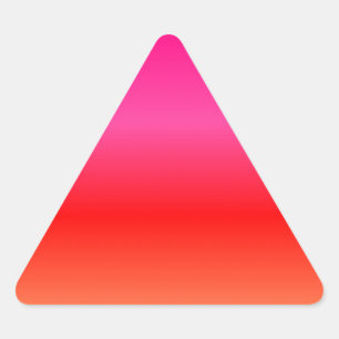 Sticker Triangulaire Dégradé rose, rouge et orange