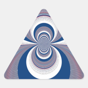 Sticker Triangulaire Demi bleu