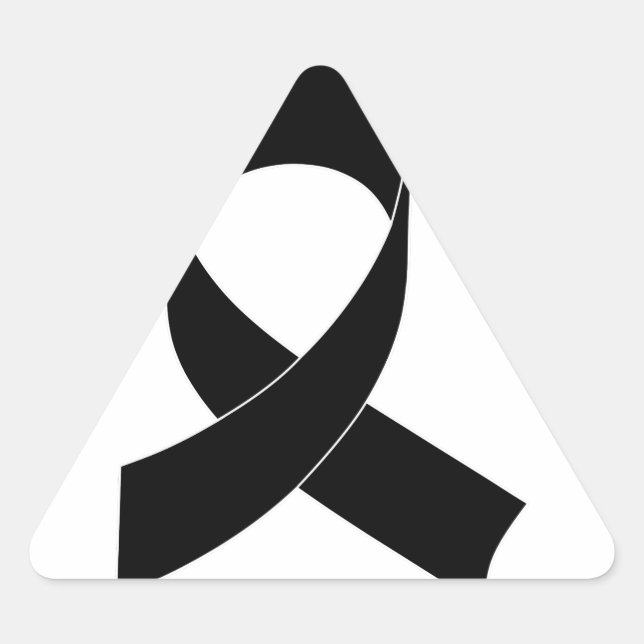 Sticker Triangulaire Dessin de ruban noir (Devant)