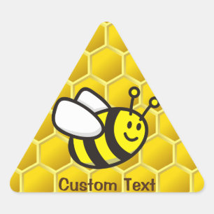 Sticker Triangulaire Dessin sur les abeilles