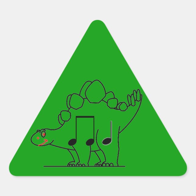 Sticker Triangulaire Dinosaure IPA (Devant)