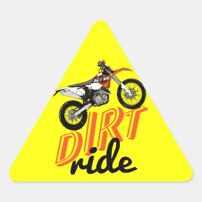 Sticker Triangulaire Dirt (Devant)