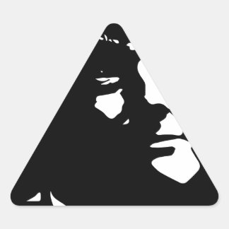Sticker Triangulaire Donald Trump Silhouette Trumphead
