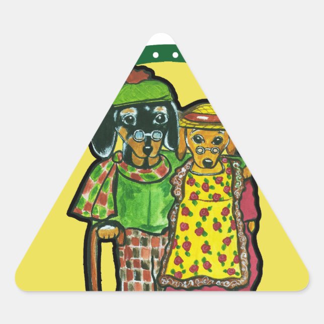 Sticker Triangulaire Doxies des Grands-Parents (Devant)