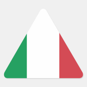 Sticker Triangulaire Drapeau de l'Italie