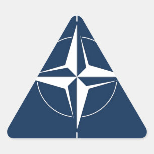 Sticker Triangulaire Drapeau de l'Otan