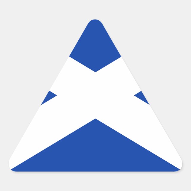 Sticker Triangulaire Drapeau écossais - Image de haute qualité (Devant)
