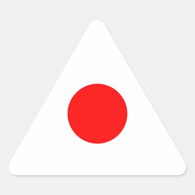 Sticker Triangulaire Drapeau totalement japonais (Devant)