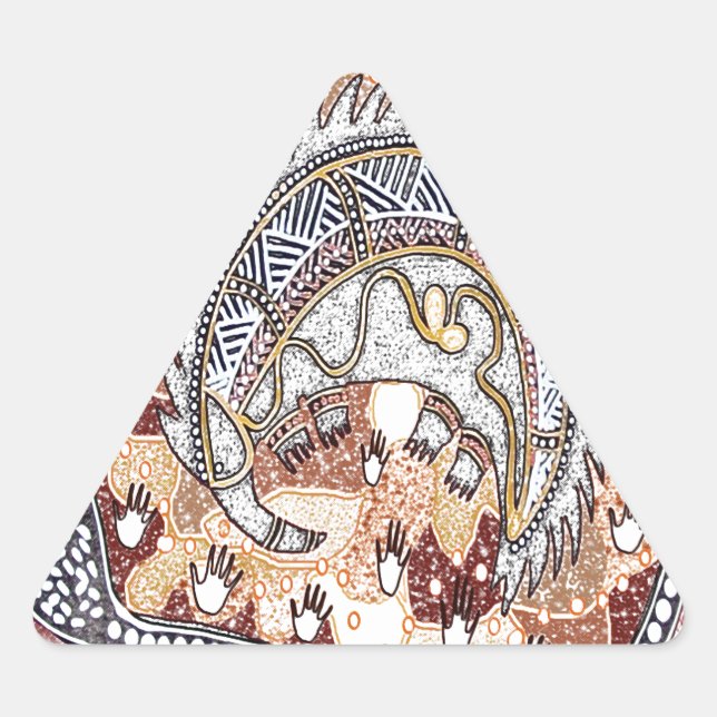 Sticker Triangulaire Echidna Dreaming (Devant)