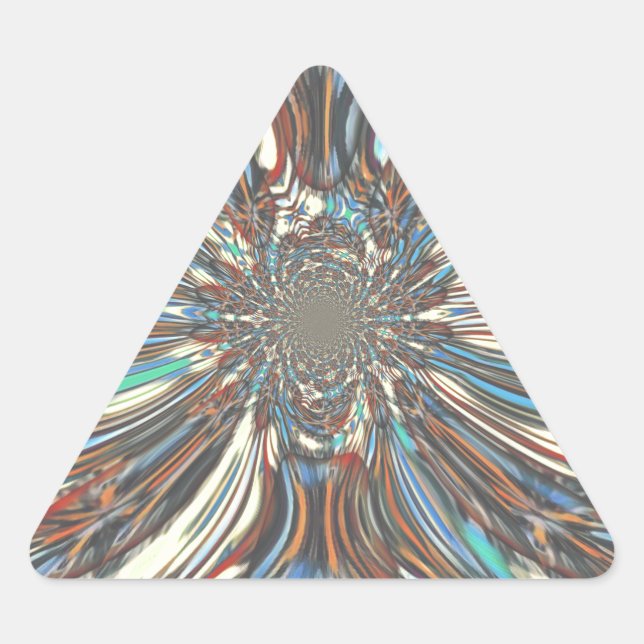 Sticker Triangulaire Edgy African Urban Pop Art Conception optique Abst (Devant)