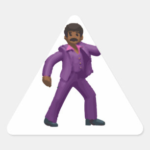 Sticker Triangulaire Emoji Dancing Man