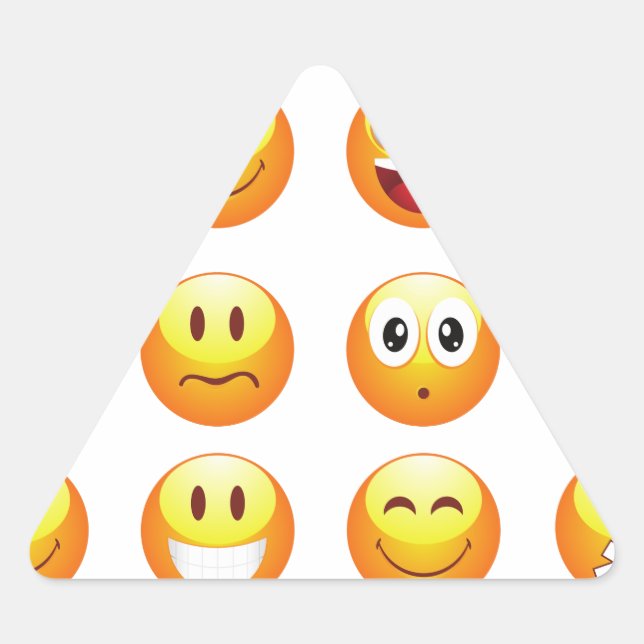 Sticker Triangulaire emojis (Devant)