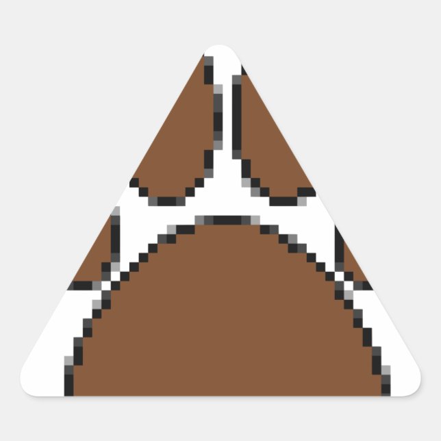 Sticker Triangulaire Empreinte de patte Pixel Dog (Devant)