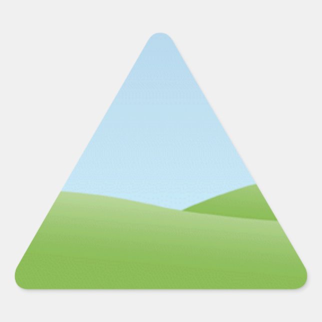Sticker Triangulaire "Enchanted Forest Spring Green Nature Wall Art (Devant)