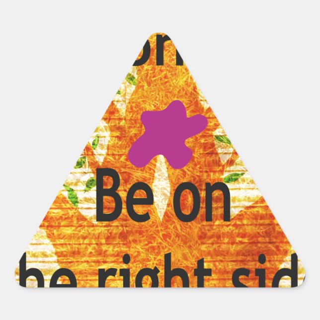 Sticker Triangulaire Enraciné dans la droiture Baobab perspective Vinta (Devant)