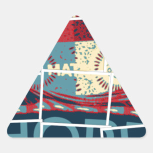 Sticker Triangulaire Espoir soit le miracle Beau Inspirant Magnifique