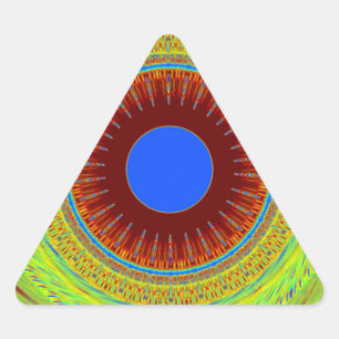 Sticker Triangulaire Ethnique Bonne Journée et une Meilleure Nuit