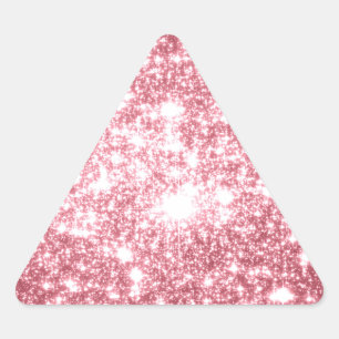 Sticker Triangulaire Étincelle rose