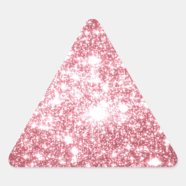 Sticker Triangulaire Étincelle rose (Devant)