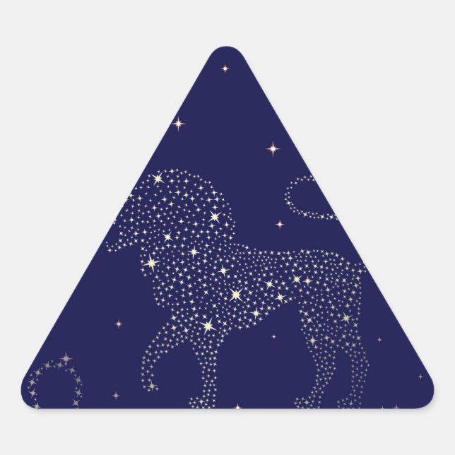 Sticker Triangulaire étoile leo (Devant)