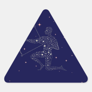 Sticker Triangulaire étoiles sagittaire