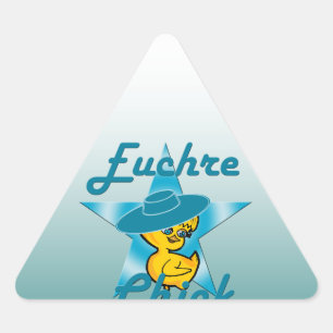 Sticker Triangulaire Euchre Chick #7
