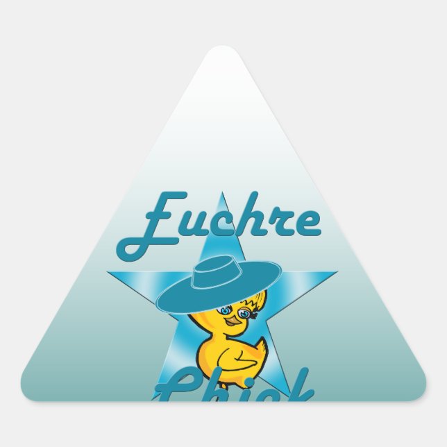 Sticker Triangulaire Euchre Chick #7 (Devant)