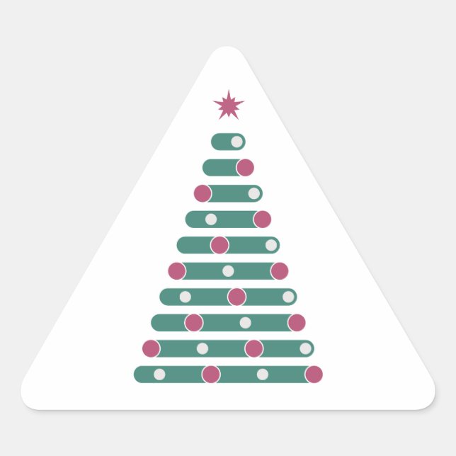 Sticker Triangulaire Evergreen Rhythm (Devant)