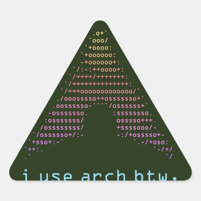 Sticker Triangulaire Extraire foncé - Couleur (Devant)